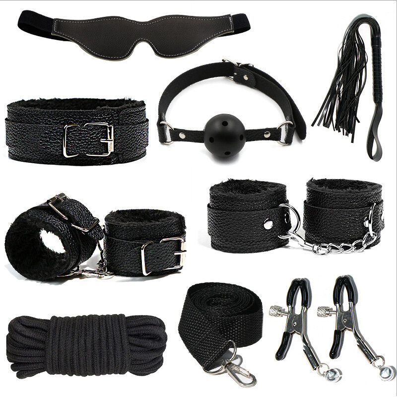 Plush Couture Wellness Kit Eight-Piece Set (Black, Boxed)